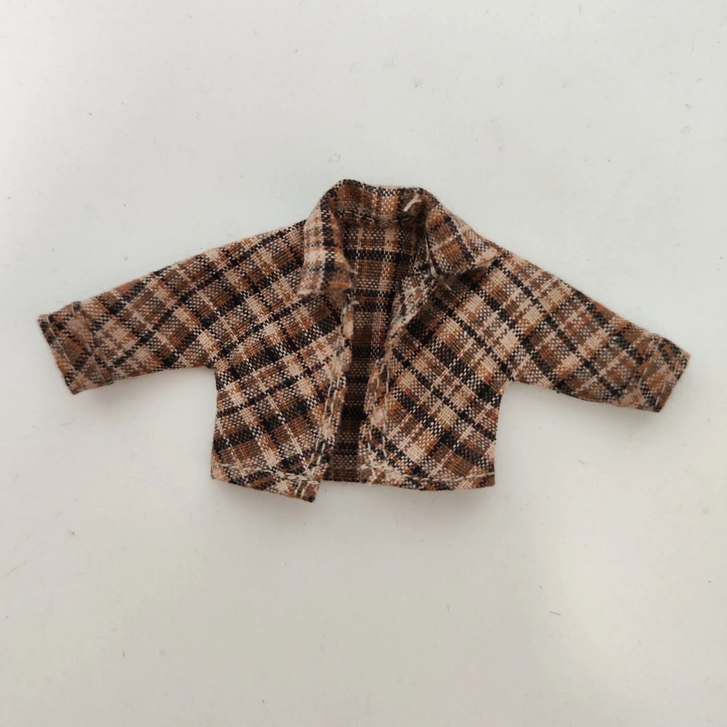 Baby clothes OB11 baby clothes BJD plaid shirt 1/12 dllo clothes doll accessories