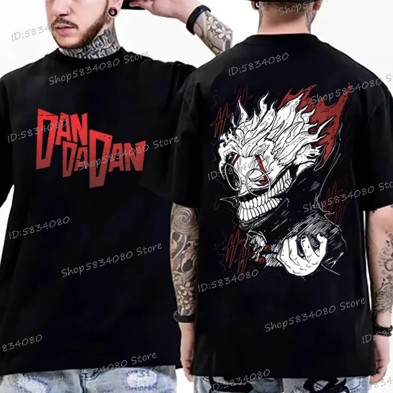 Dandadan Okarun T-shirt Men Women Japanese Anime Fashion Streetwear Top Retro Manga Men Clothes Anime Dan Da Dan Vintage Tshirts