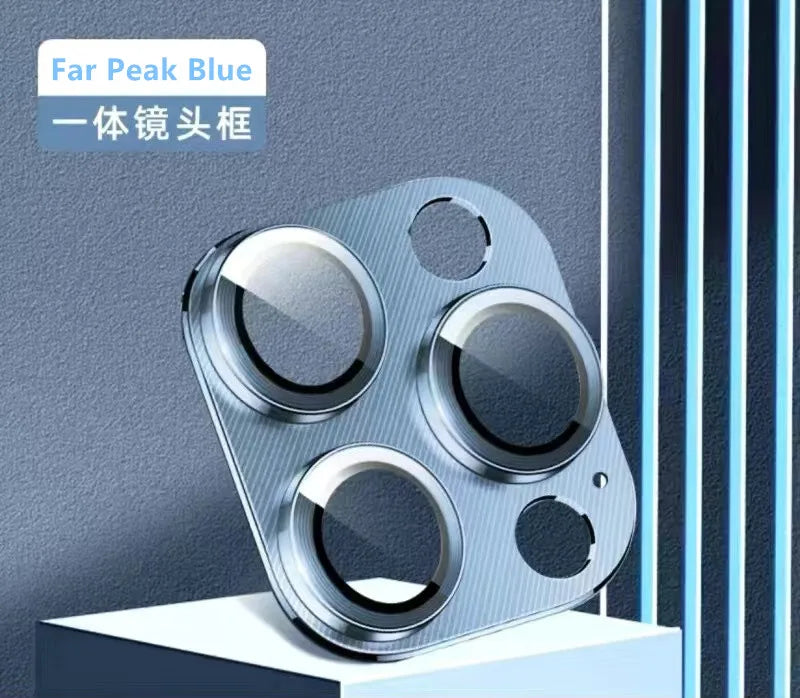 Metal Camera Protector For iPhone 16 Pro Max 16Pro 16Plus15 14 Pro Max Alloy Case Back Lens Tempered Glass Cover Protective Cap