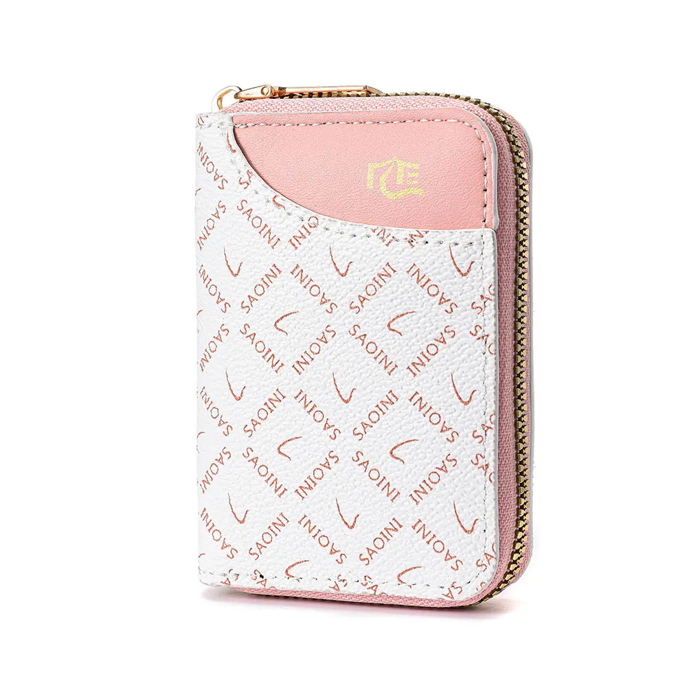 New Women's Small Wallet Premium Sense Personality Lady Credit Card Holder Fashion Multi-Slot Zipper Credit Card Wallet  Women's