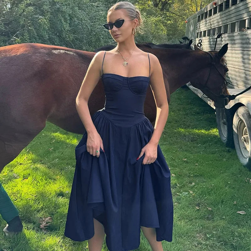 Ladies Elegant Evening Party Fashion Dress Women Sleeveless Backless Bodycon Maxi Dresses Night Club Streetwear Female Outfits