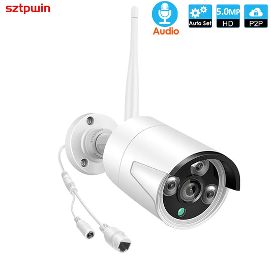5MP 3MP Wireless IP Waterproof Security 1080P WiFi Audio Camera for Eseecloud IPPRO NVR Recorder CCTV System Kits