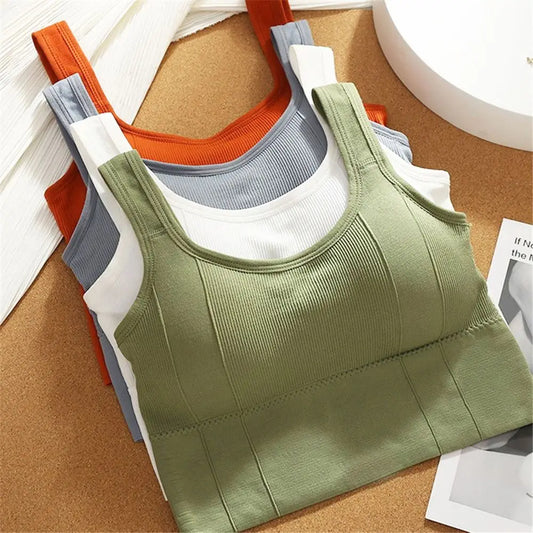 Breathable Sports Bra Anti-Sweat Fitness Top Women Seamless