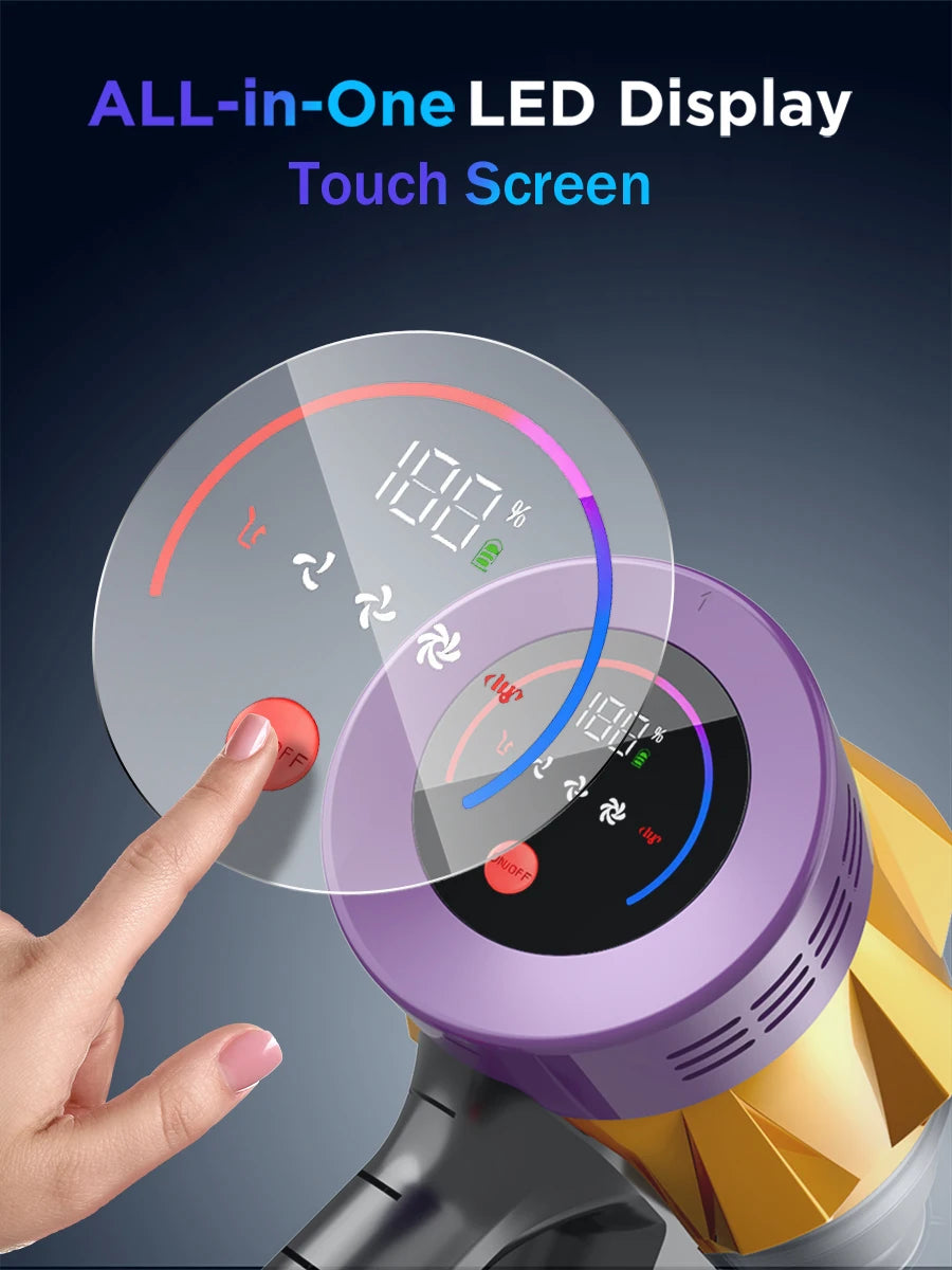 Armo V18 550W 50kPa Suction Power Handheld Wireless Vacuum Cleaner 6 in 1  LED Display Cordless Vacuum Handheld Sweeper Machine