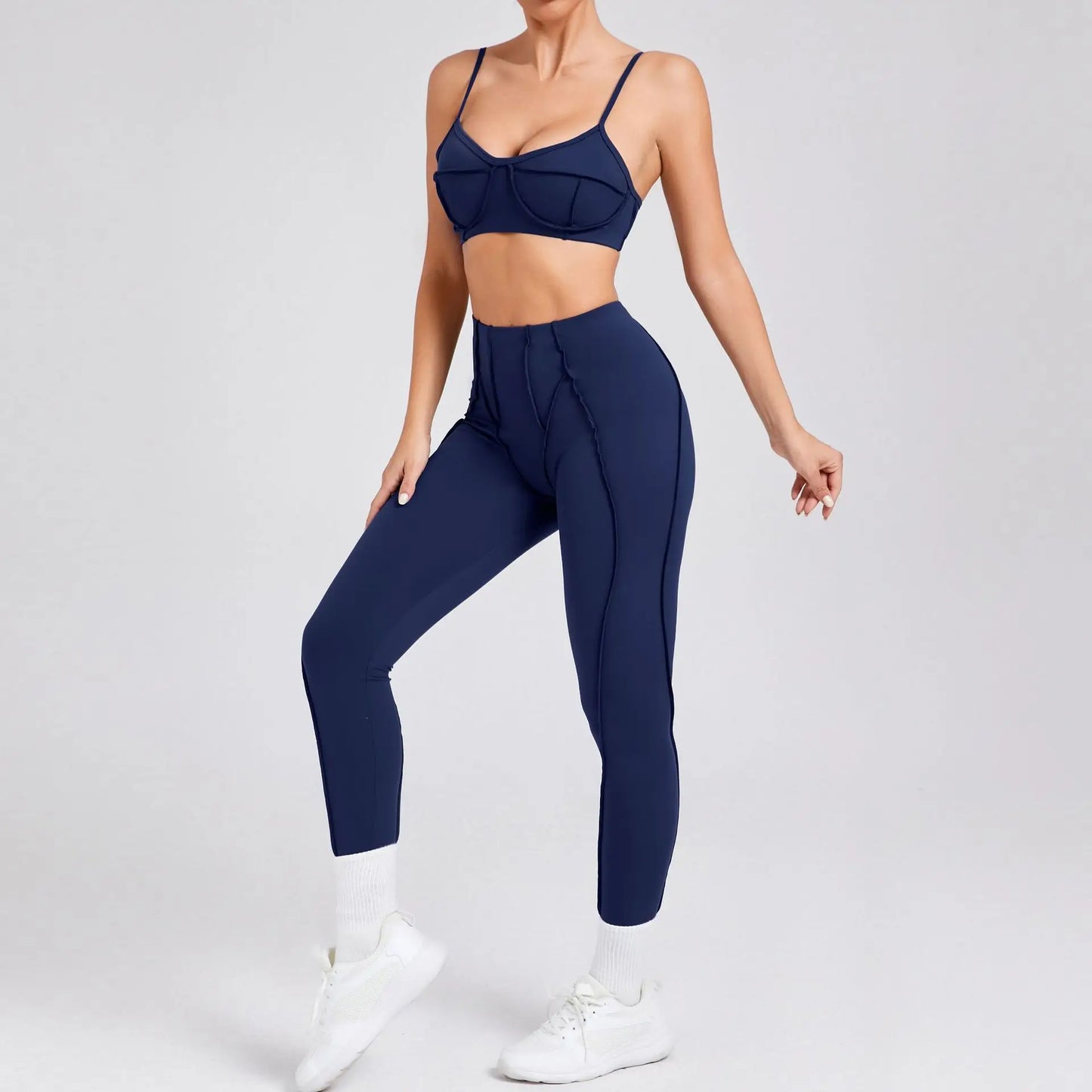 New Yoga Set Women Tracksuit Workout Legging Athletic Suit Gym Push Up Legging Fitness Bra Sports Wear Active Wear