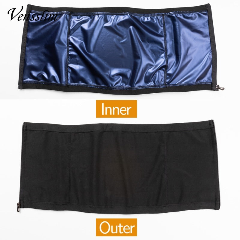 Men Body Shaper Waist Trainer Sauna Belt Workout Slimming Tummy Trimmer Shapewear for Weight Loss Fat Burning Sweat Bands