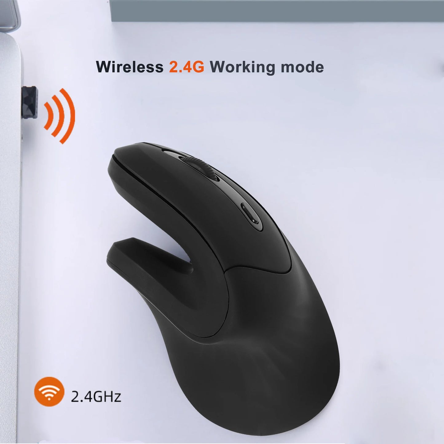 CHYI Vertical Wireless Mouse USB 2.4G Optical Gaming Mice Comfortable Ergonomic Wrist-care Charging Mause Wired Mouse For Laptop
