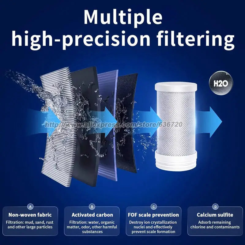 Faucet Mount Water Filter,with UV Light and LED Display Tap Water Purifier, Reduces Lead Chlorine Heavy Metals