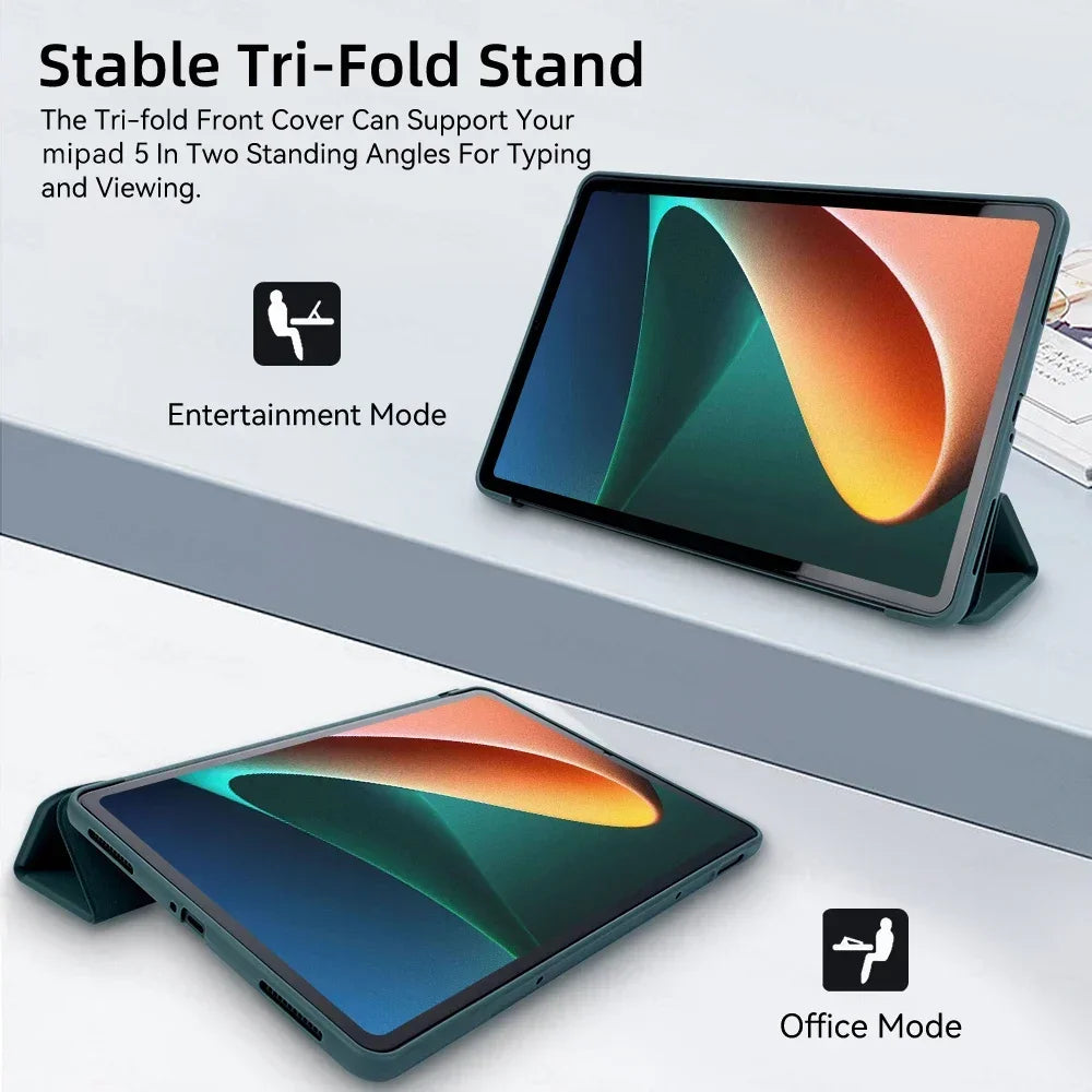 Tablet Cases for Xiaomi Mi Pad 5/6 5 6 Pro 11in 7 7pro 11.2 For 2024 6S Pro 12.4in Support Magnetic Charging Funda Tablet Cases