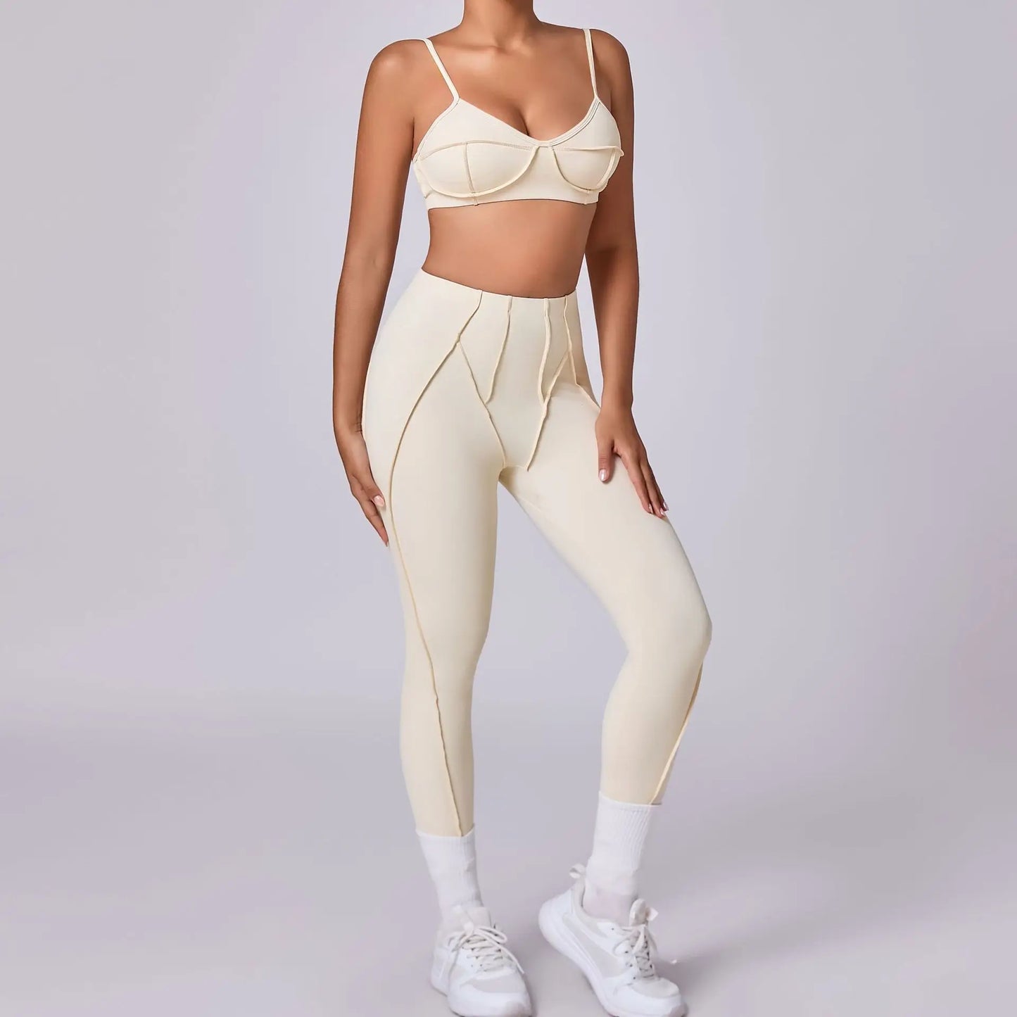 New Yoga Set Women Tracksuit Workout Legging Athletic Suit Gym Push Up Legging Fitness Bra Sports Wear Active Wear