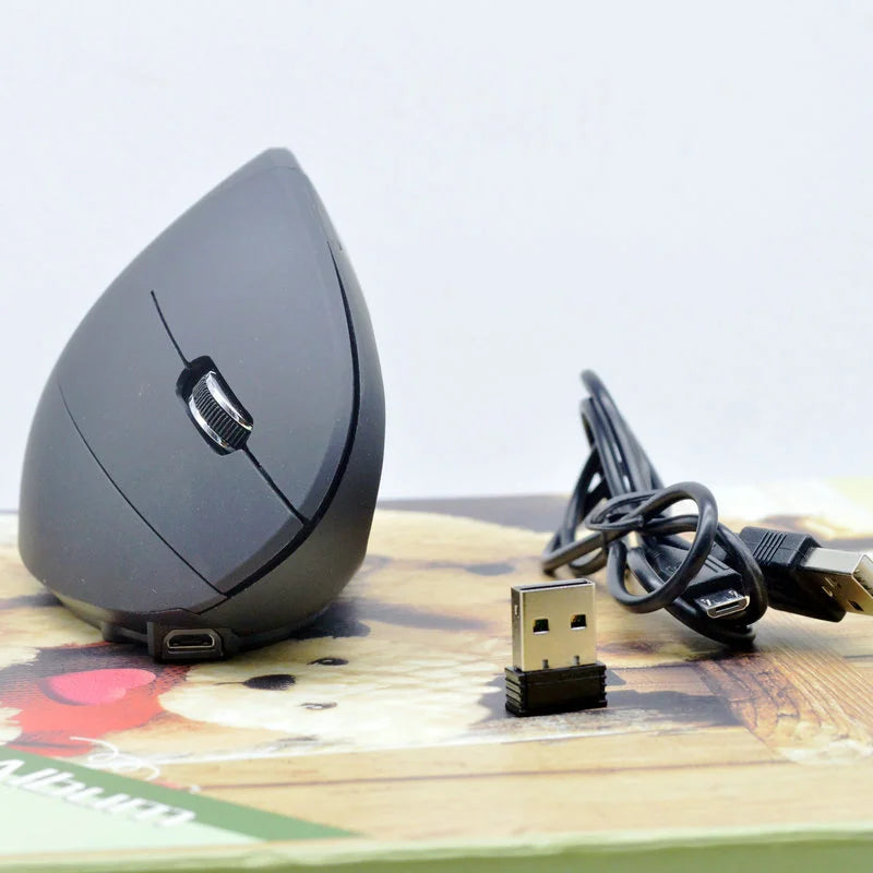 Original ihoyi Wireless Mouse Vertical Wired USB Mouse Ergonomic Luminous 2.4G Mute Photoelectric Bluetooth Game Mouse