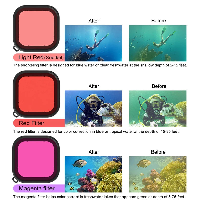 40m Waterproof Case for DJI OSMO Action 3 4 5 Pro Underwater Dive Housing Protective Diving Cover Mount Accessories
