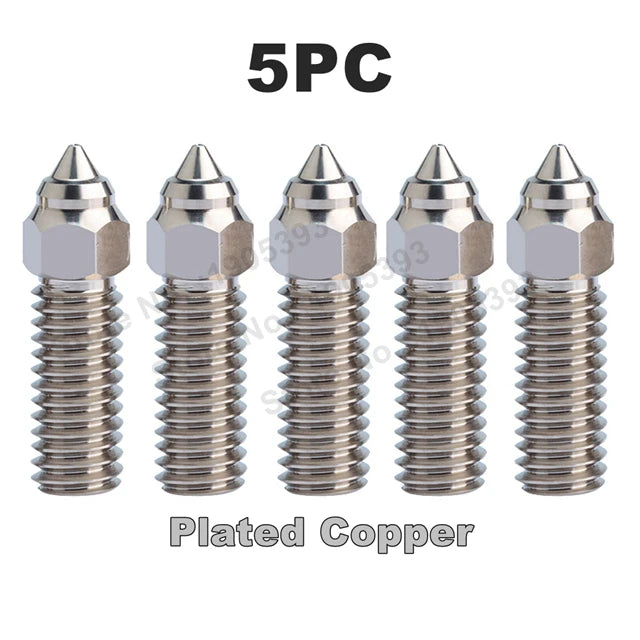For Ender 3 V3 KE Nozzle Brass Plated Copper Hardened Steel High Speed 3D Printer Nozzles For Creality K1 / K1 Max / CR-M4