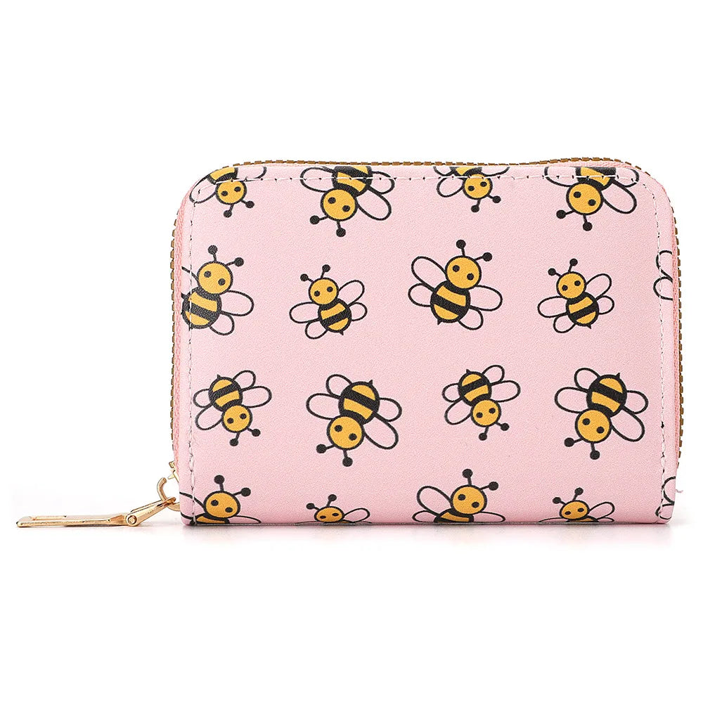 Multi Card Slot Holder Exquisite Small Girl Fashion Zipper Coin Identity Credit Card Holder PU Leather Women's Coin Purse
