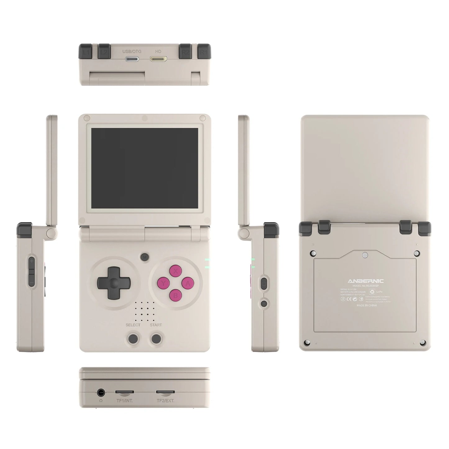 ANBERNIC RG35XXSP Retro Flip Handheld Game Console 3.5" IPS Screen Linux H700 Video Game Player Support Streaming WIFI Bluetooth