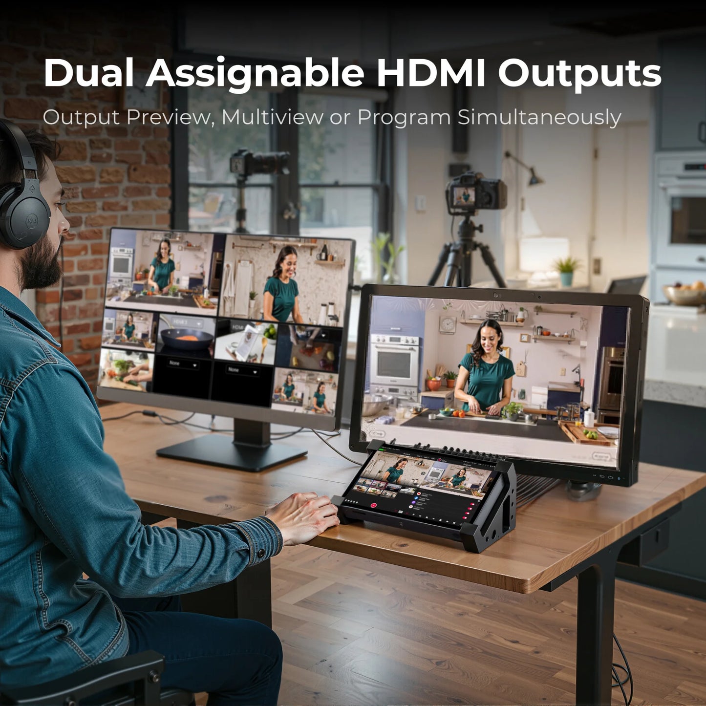 YoloLiv YoloBox Extreme, All-in-one 4K Live Video Streaming Equipment with 8 HDMI Inputs, Switcher Monitor Encoder Recorder
