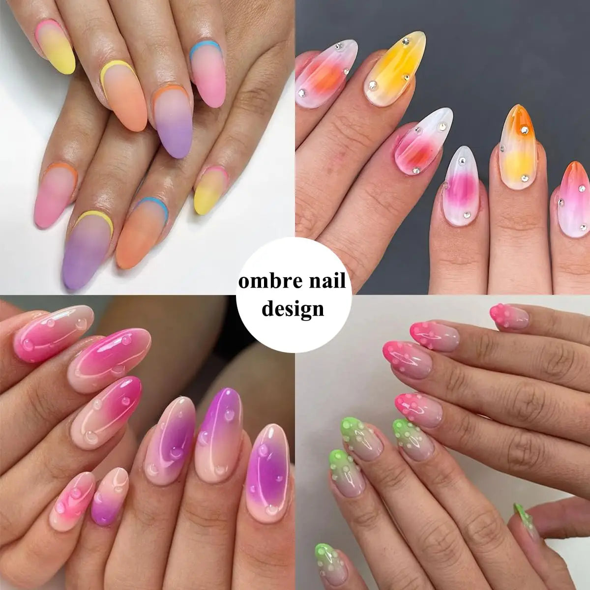 50Pcs Square Nail Art Sponges + Grab Pen Set Gradient Nail Brushes Gel Polish Design Nail Sponge Grab Pen Manicure Supplies