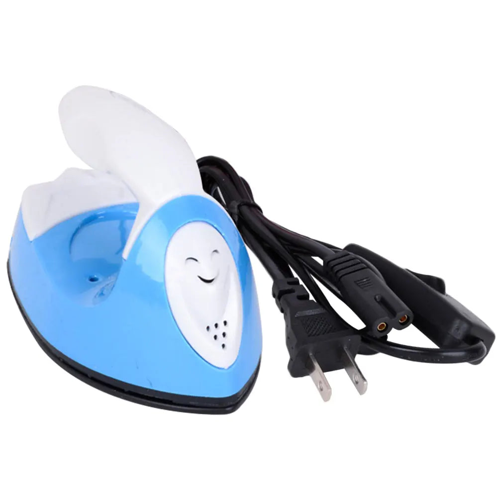 DIY Small Heat Press Iron Portable Electric Mini Travel Iron Versatile Rapid Heating-Up for Hot Drilling Name Cloth Stickers