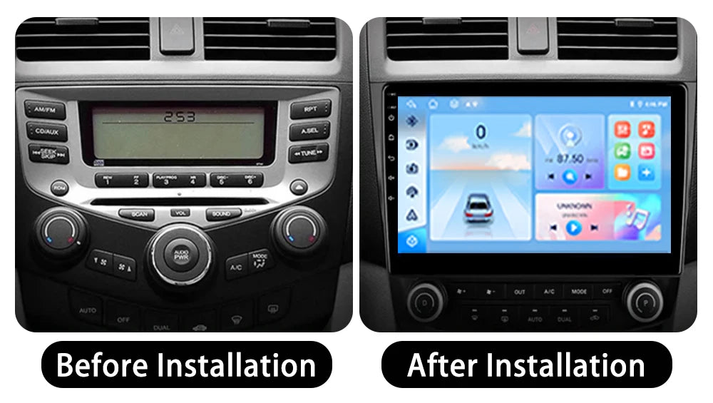 Android OS For Honda Accord 7 CM UC CL 2004 - 2007 Car Radio Navigation 4G WIFI BT No 2 Din DVD GPS CPU Multimedia Player