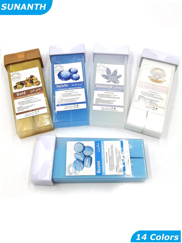 Pearl Hair Removal Wax Refill Kit Wax Cartridge Warmer For Body Rapid Hair Removal Professional Cosmetology Hair Removal Wax