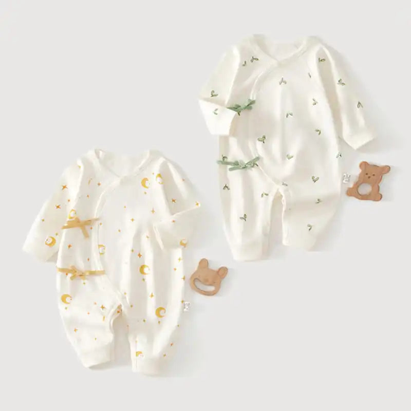 Print Baby Romper Infant Long Sleeved Bodysuit Clothes Soft Pure Cotton Newborn Jumpsuit Boys Girls Kids Onesie Pajamas Outfits