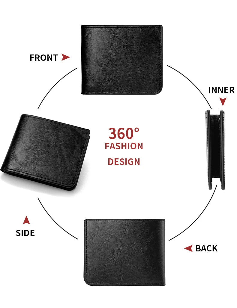Men's Wallet PU Leather Premium Sense Multi card Slot Business Slim Credit Card ID Card Holder Wallet