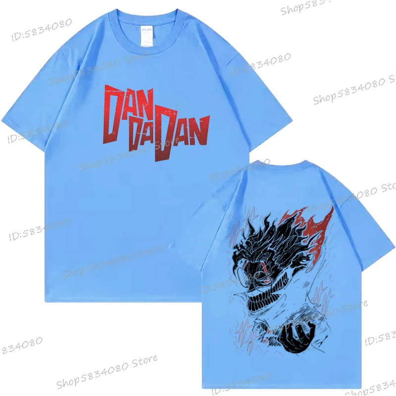 Dandadan Okarun T-shirt Men Women Japanese Anime Fashion Streetwear Top Retro Manga Men Clothes Anime Dan Da Dan Vintage Tshirts