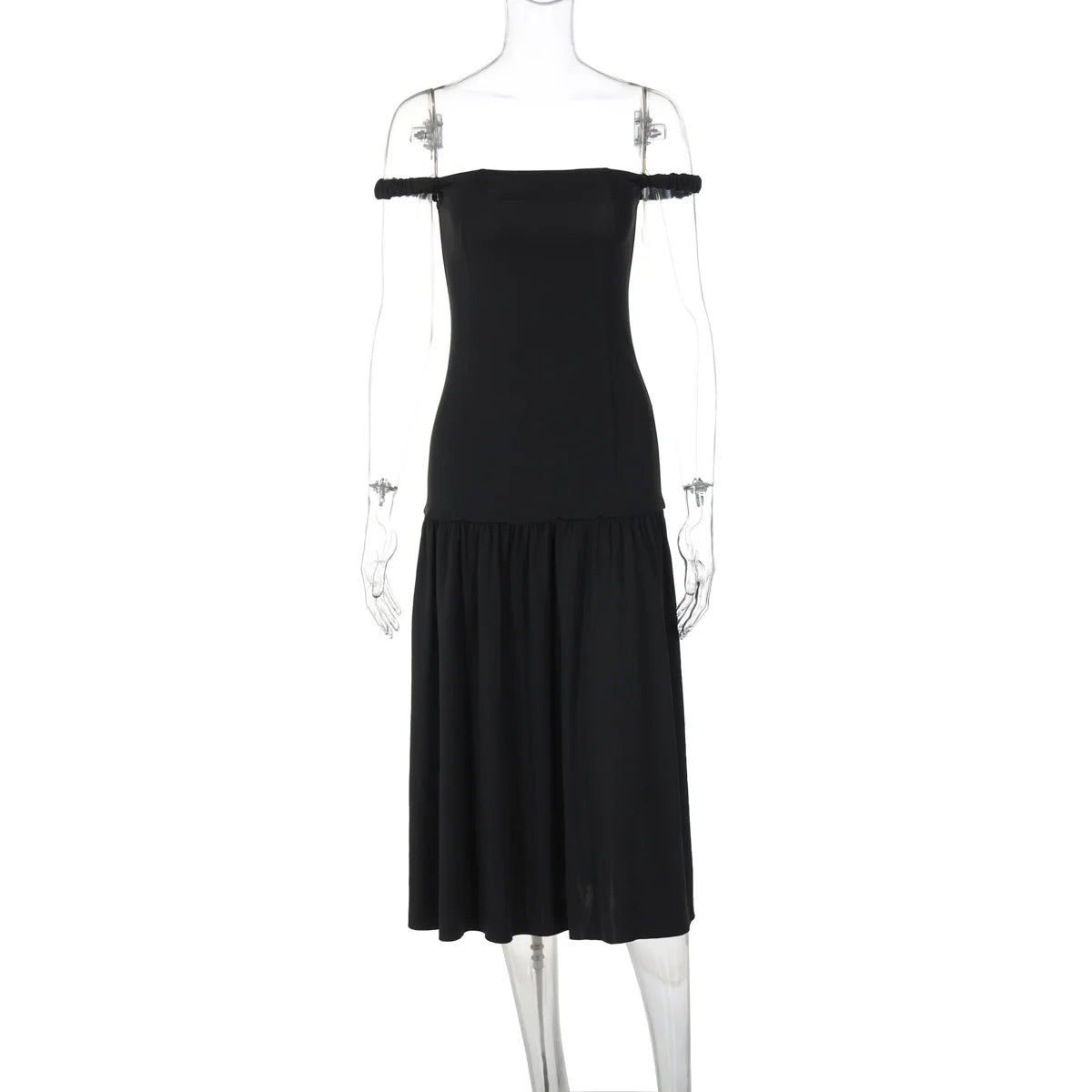 Ladies Summer Off Shoulder Elegant Evening Party Dress Women Sleeveless Backless Long Dresses Club Streetwear Woman Clothes 2025