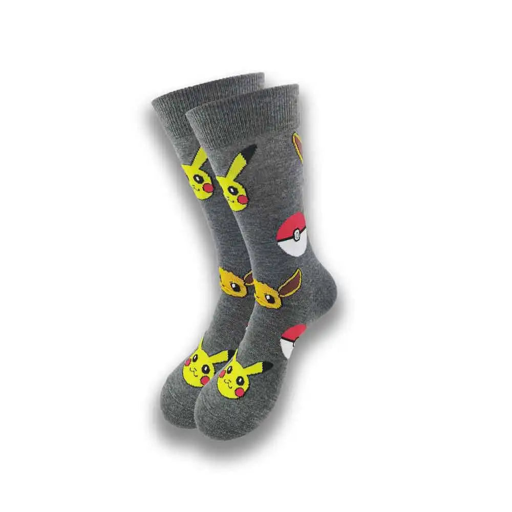 Fashionable design of men's and women's socks in spring and autumn young tube crew socks.