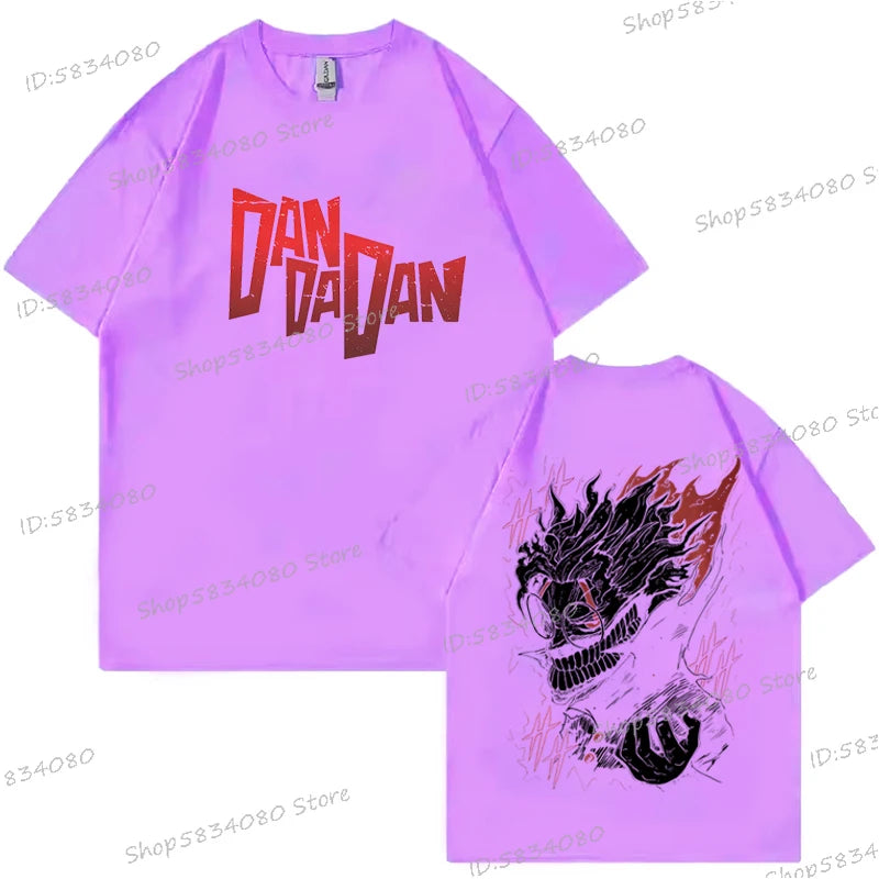 Dandadan Okarun T-shirt Men Women Japanese Anime Fashion Streetwear Top Retro Manga Men Clothes Anime Dan Da Dan Vintage Tshirts