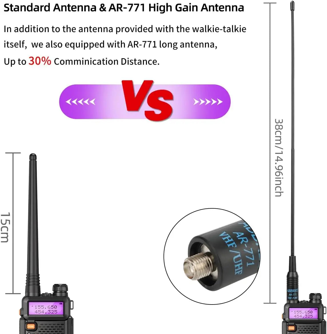 1/2X Baofeng UV-5R 8W Tri-Power Walkie Talkie High Power Dual Band Long Range 128CH Portable Handheld UV 5R Ham Two Way Radio