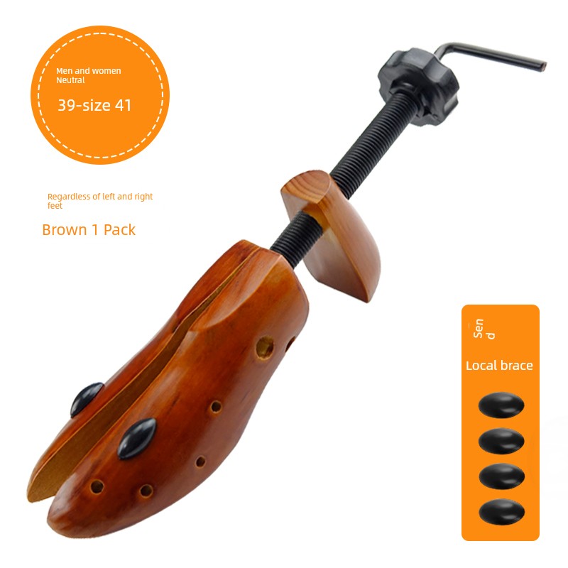 Solid Wood Shoe-Expansion Tool Men's and Women's Universal Shoe Stretcher Support Large Expander Width Expander Adjustable Shoe Stretcher Tool to Make Shoes Bigger