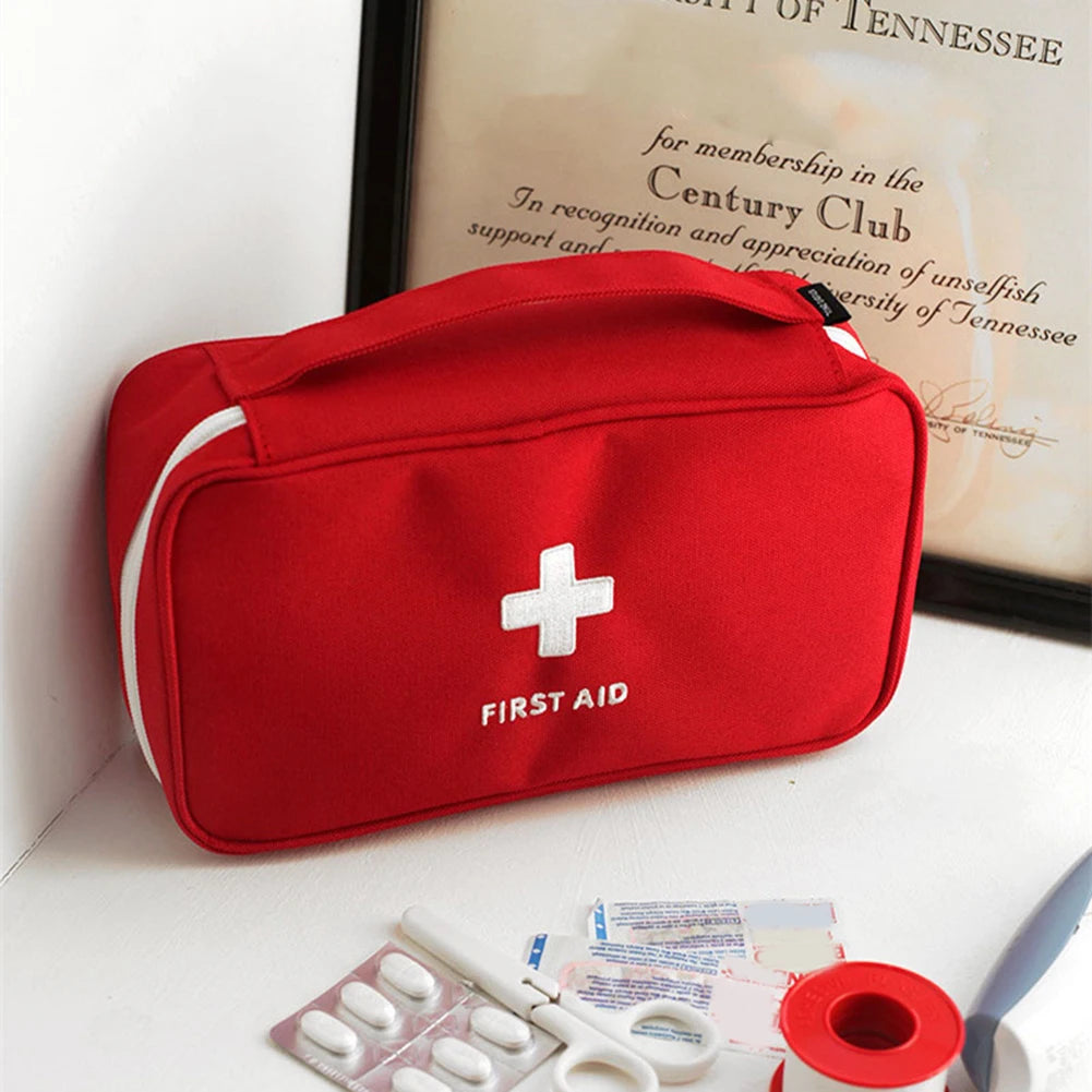 Home Medicine Bag Portable Travel First Aid Kit Medical Emergency Kit Organizer Outdoor Medicine Pill Storage Carrying Case Bag