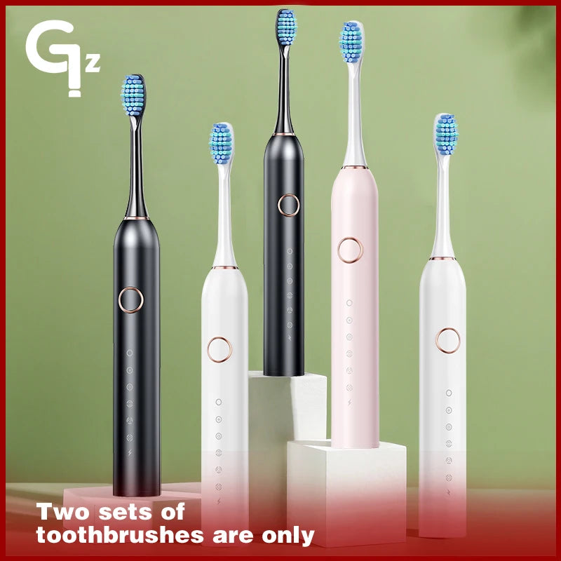SC506 New 2024 Sonic Electric Toothbrush Adult Timer Brush 6 Mode USB Charger Rechargeable Tooth Brushes Replacement Heads Set