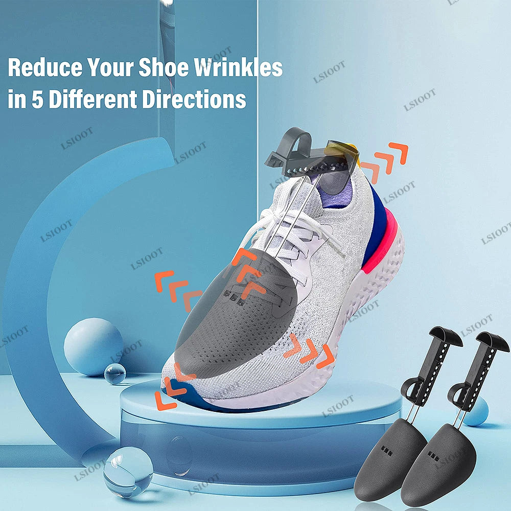 LSIOOT Plastic Shoe Stretcher Men Adjustable Shoe Trees for Men Portable Shoe Tree Shaper Stretchers Holder