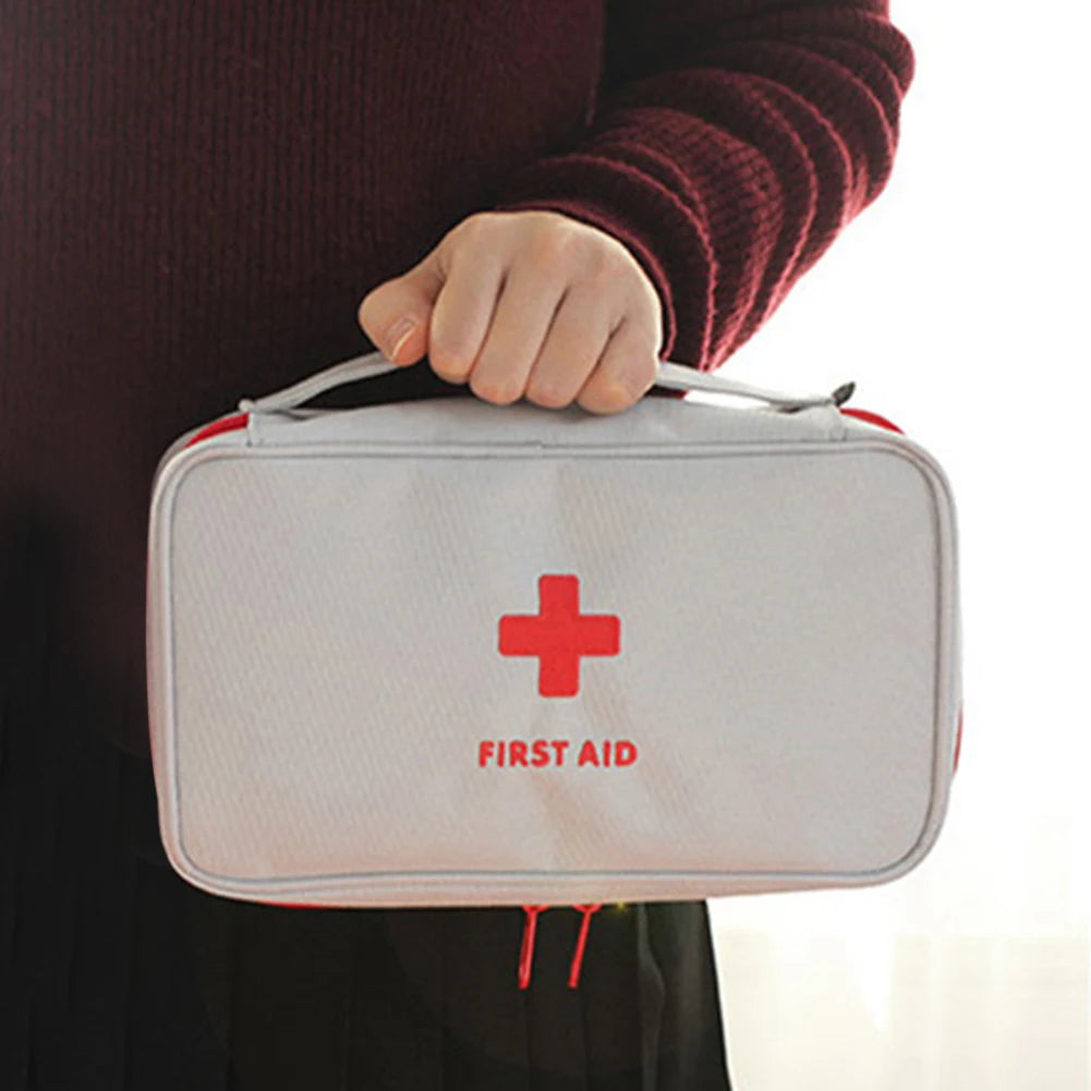 Home Medicine Bag Portable Travel First Aid Kit Medical Emergency Kit Organizer Outdoor Medicine Pill Storage Carrying Case Bag