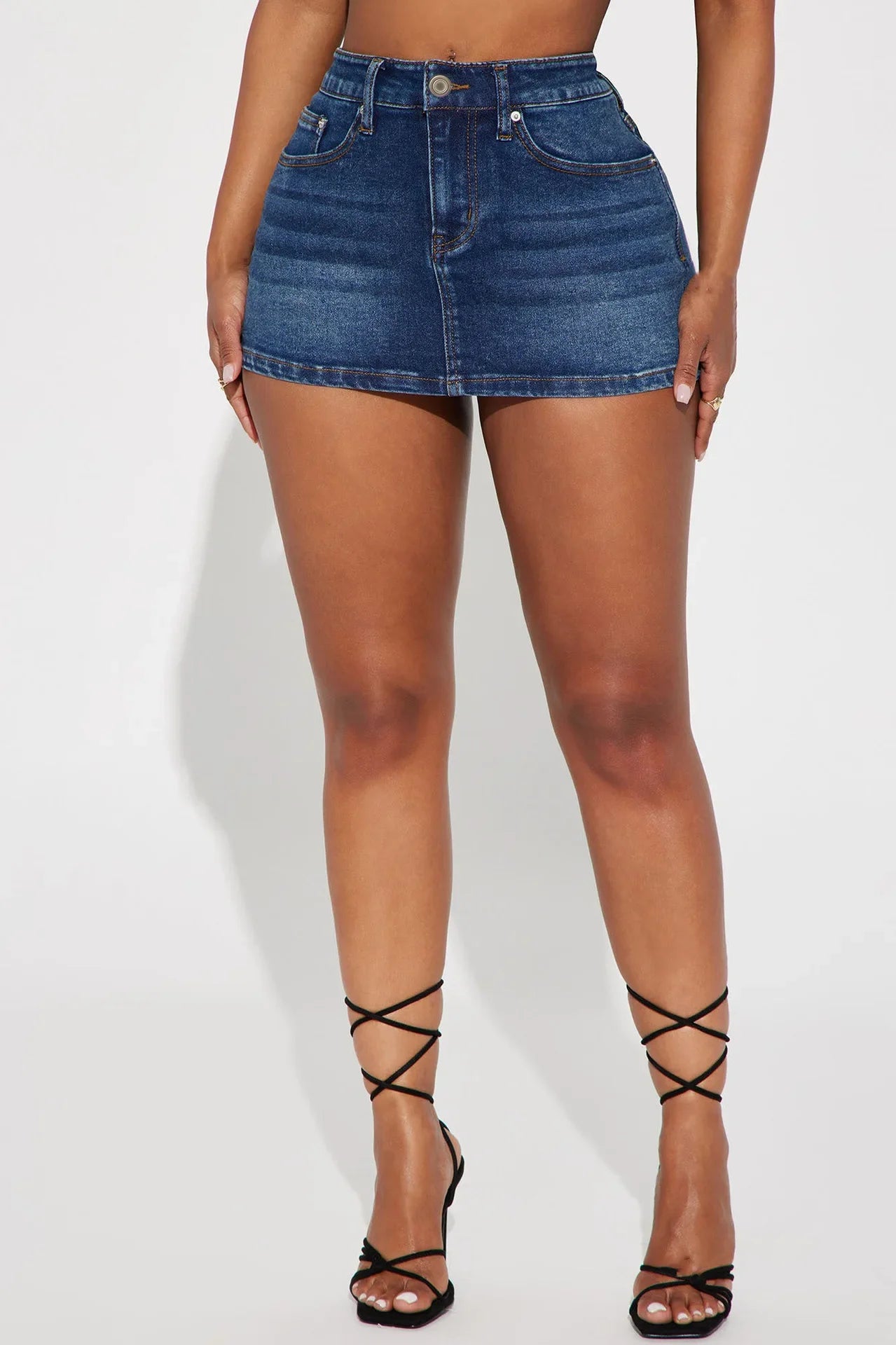 Mini Skirts Women Denim Summer 2025 Vintage Female Simple High Waist Pockets Sexy Streetwear Slim Fit Hip Wrap Short Skirt
