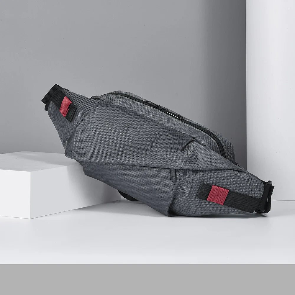 Men's Chest Bag Minimalist Outdoor Sports Waist Pack Oxford Cloth Large Capacity Mobile Phone Bag Fashion Oblique Shoulder Chest