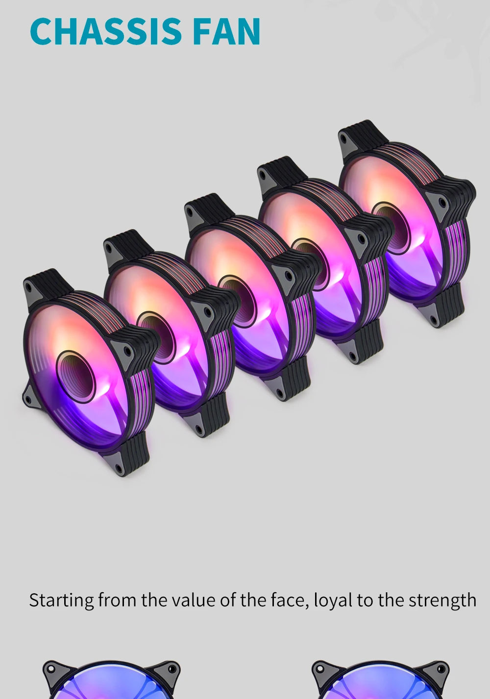 Aigo AR12PRO Computer Case Fan Ventoinha PC magnetic light bar 120mm RGB Fan 4pin PWM CPU Cooling Fan 3p5v Argb 12cm Ventilador