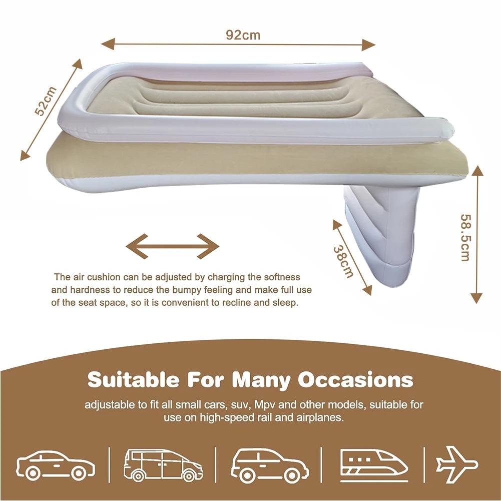 Infant inflatable sleep mattress, baby kids outdoor car plane train universal camping travel mattress pad