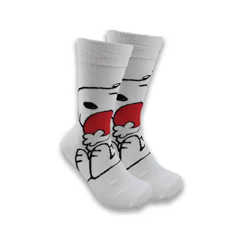 Fashionable design of men's and women's socks in spring and autumn young tube crew socks.