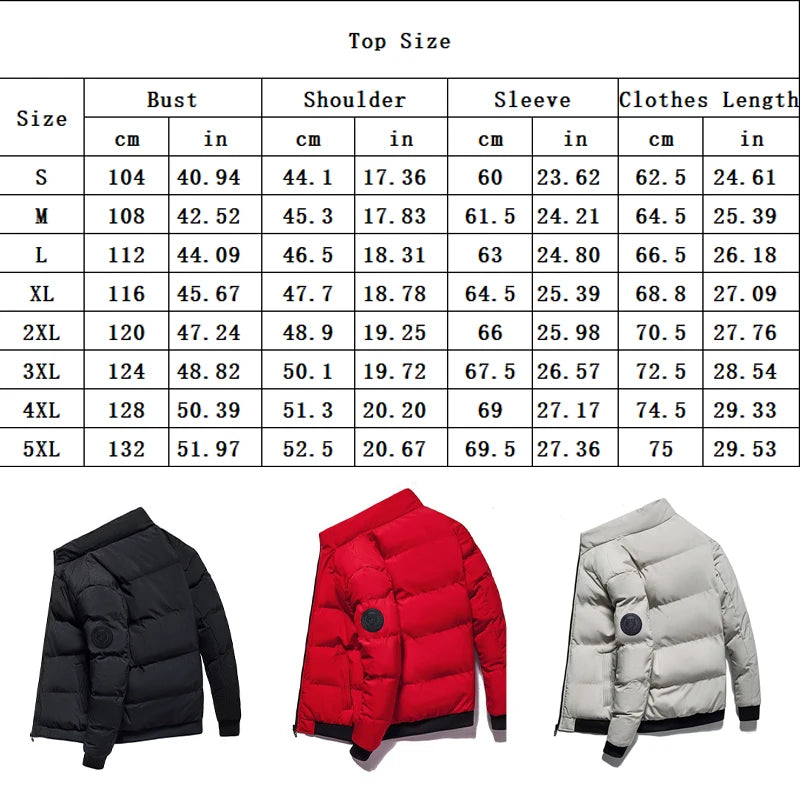 Customized Men's Winter Jacket New Parka Jacket Men's Windproof Thick Warm Man's Parka S-5XL