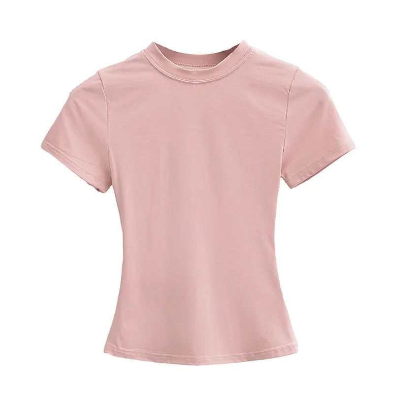 High Quality Casual T shirt Slim Short Sleeves