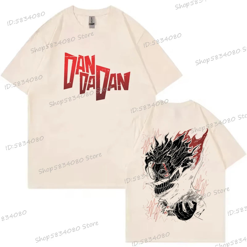 Dandadan Okarun T-shirt Men Women Japanese Anime Fashion Streetwear Top Retro Manga Men Clothes Anime Dan Da Dan Vintage Tshirts