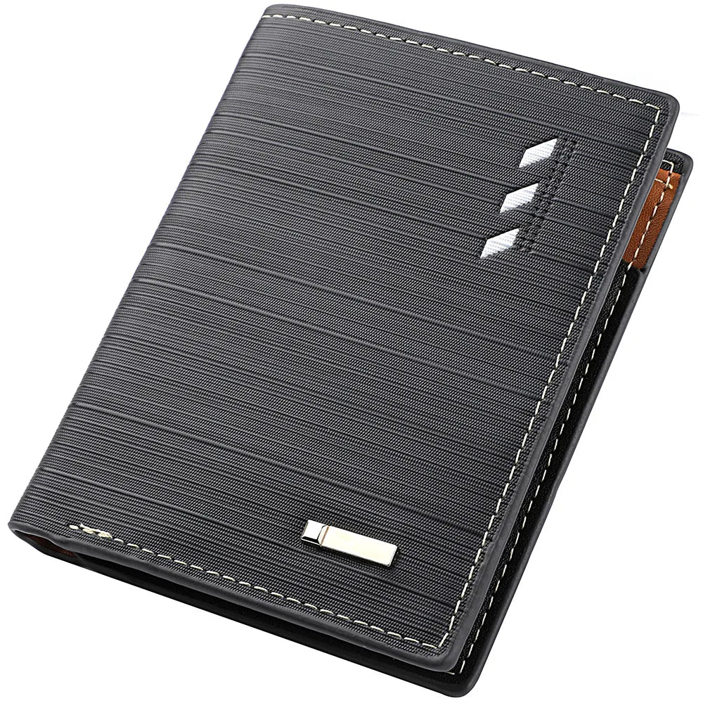 Men's Short PU Leather Wallet, Multi-slot Credit Card Holder Men's Wallet, Casual Wallet for Men