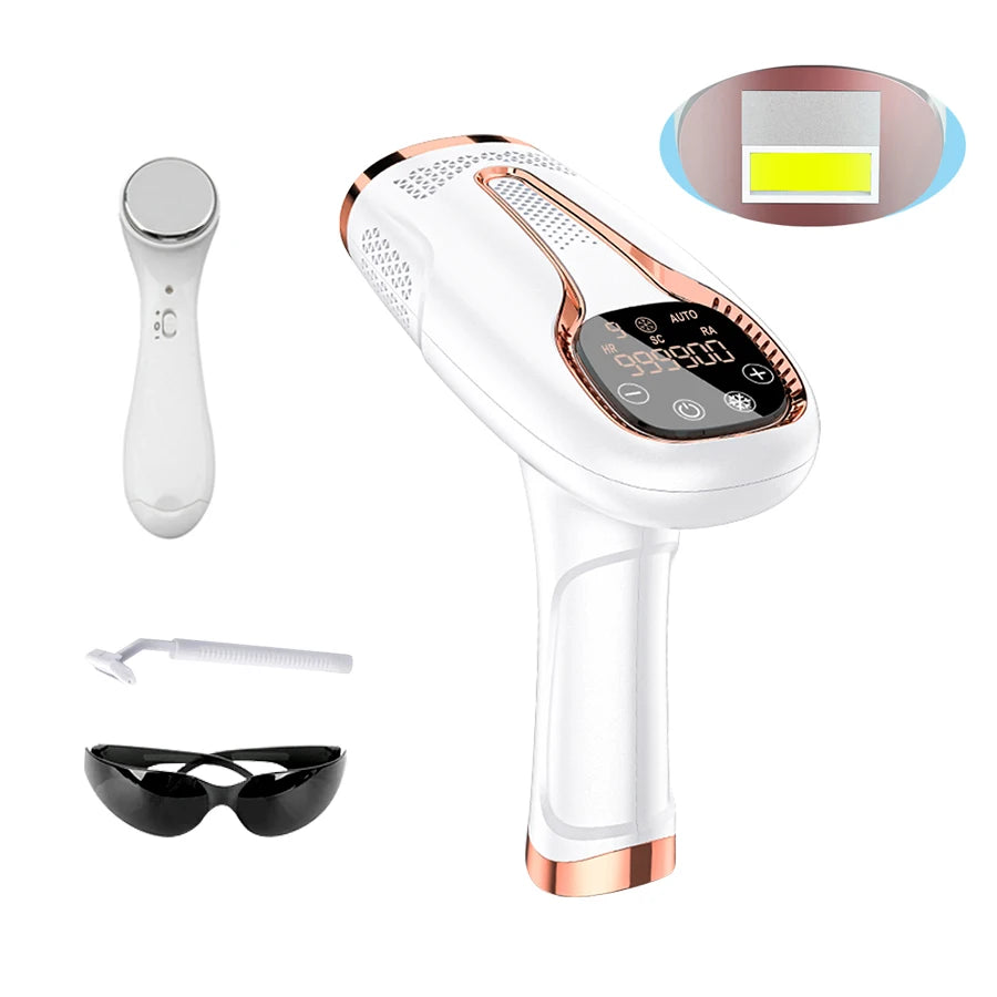 Upgraded Laser Hair Removal Cooling 3in1 At-Home Rejuvenation Acne Remove Painless Permanent Hair Remove for Women IPL Epilator