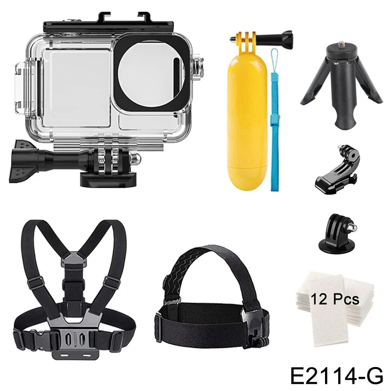 40m Waterproof Case for DJI OSMO Action 3 4 5 Pro Underwater Dive Housing Protective Diving Cover Mount Accessories