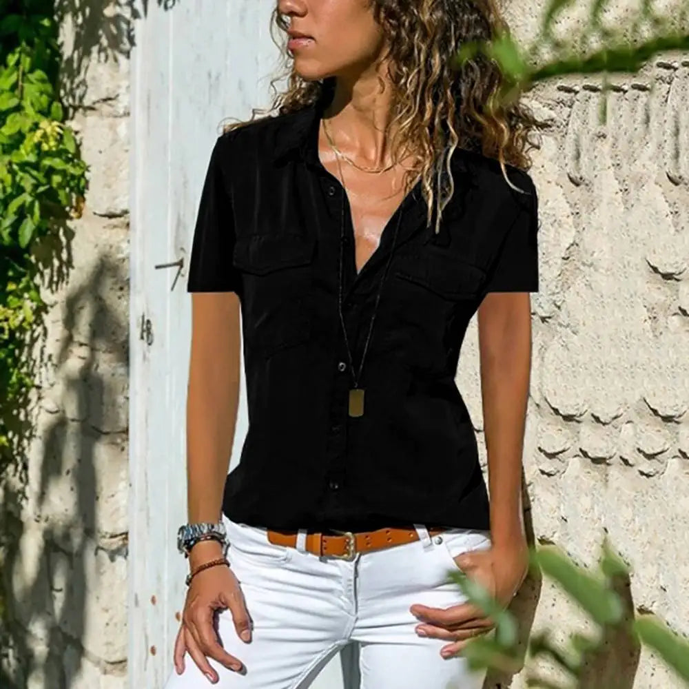 Basics Shirts Tops for Women Spring Summer Korea Casual Blouse Femal Clothing Fashion Solid Y2K Crop T-shirt Tee Blusas XL