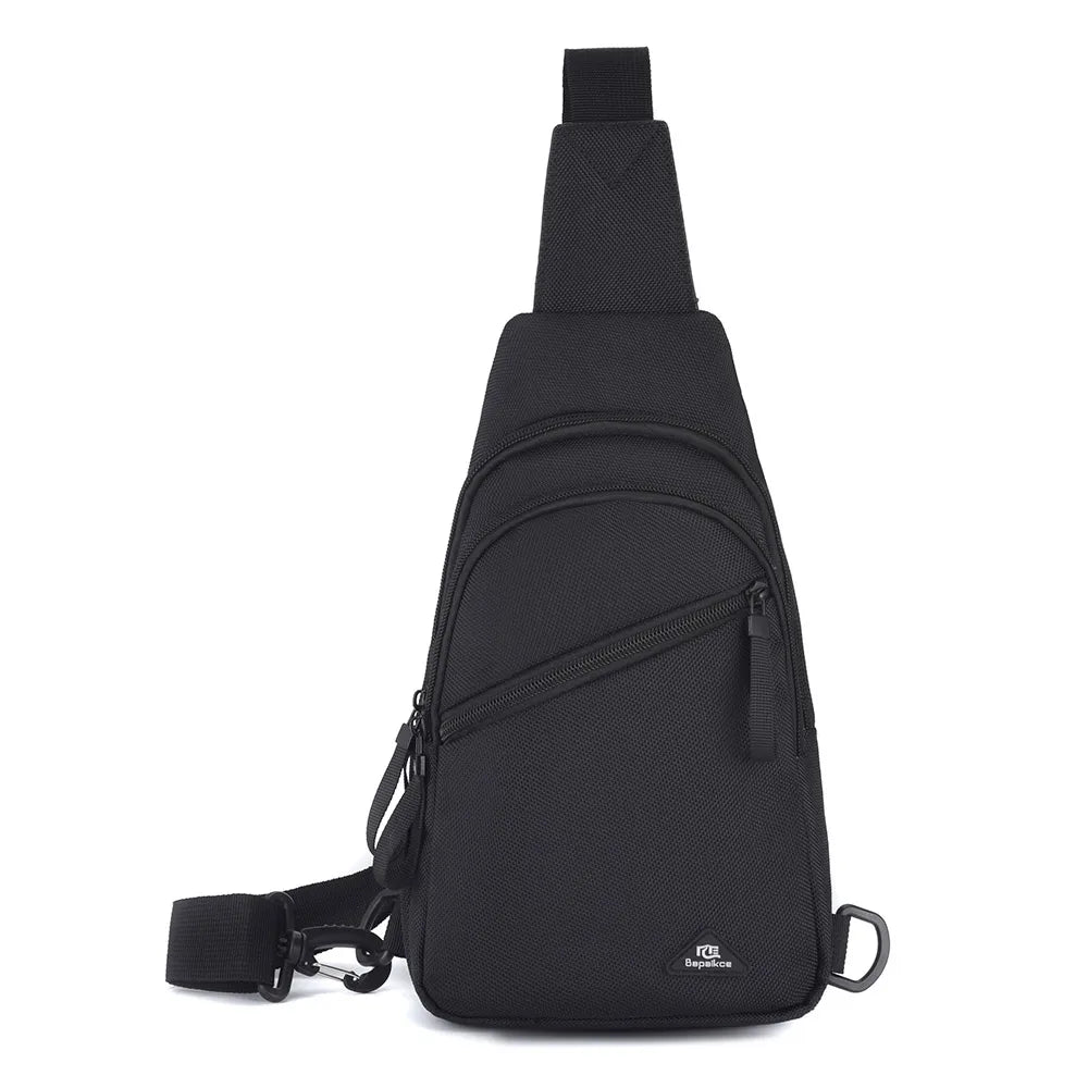 Chest Bag Men's Single Shoulder Crossbody Bag Large Capacity Oxford Cloth Outdoor Travel Backpack Men's Chest Bag