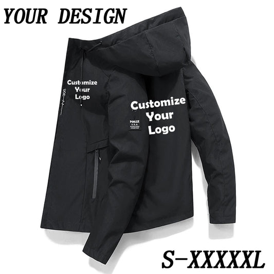 Customized New Fashion Men's Zipper Jacket and Coat Jacket and Outdoor Loading Casual Clothing Street Clothing